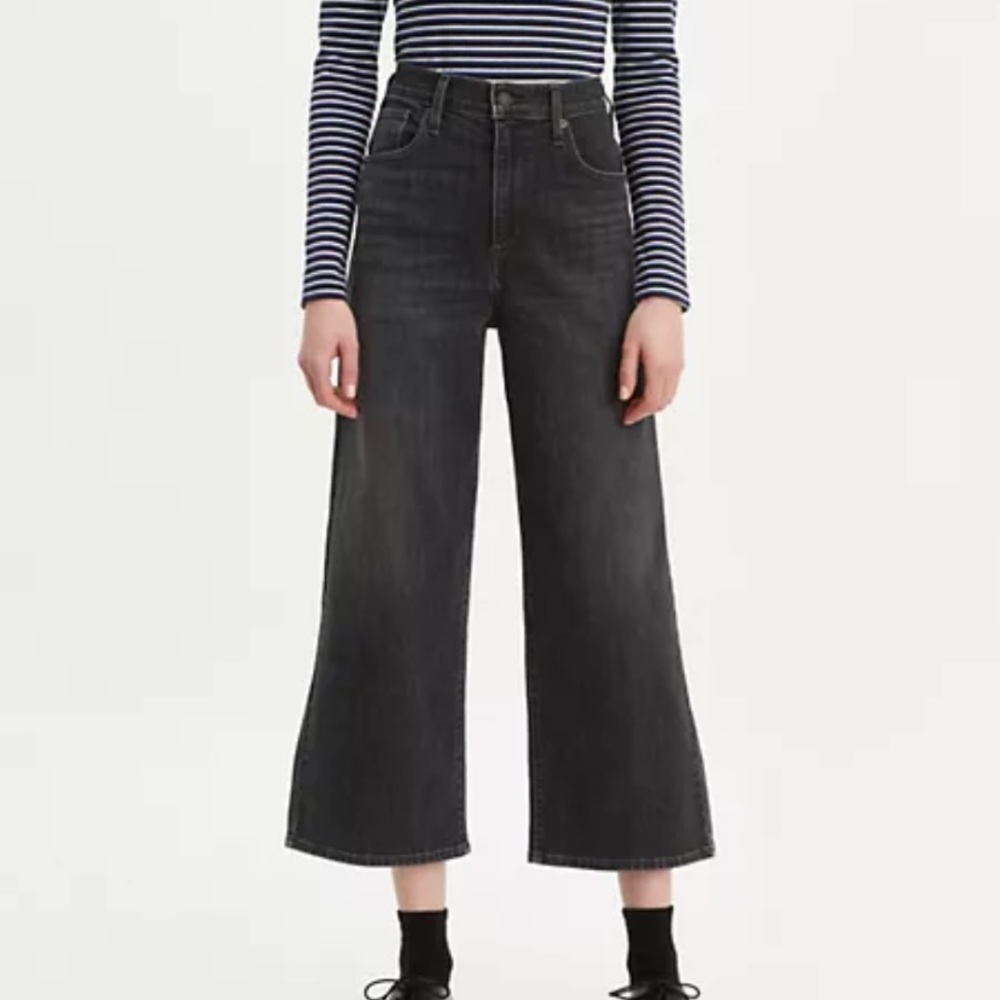 Levi’s MILE HIGH WIDE LEG WOMEN'S JEANS - Call It A Night - Grey